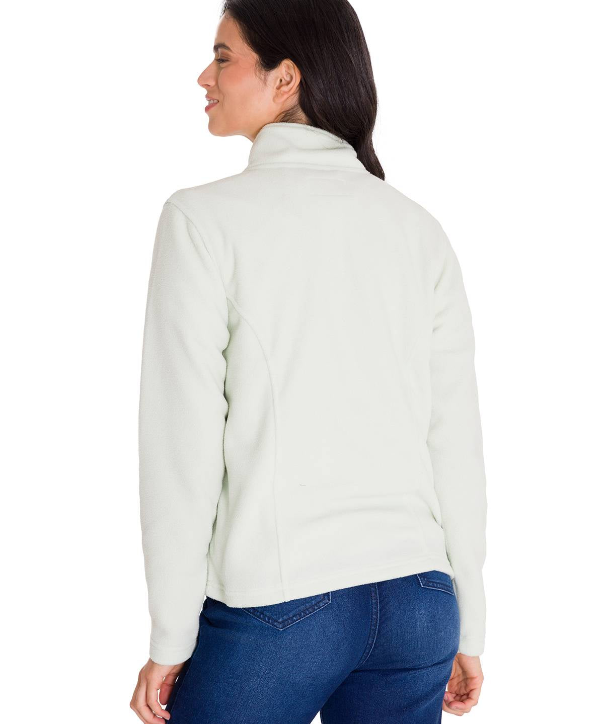 Polar Manga Larga Mujer W Microfleece Full Zip Oliva Claro Cat