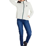 Polar Manga Larga Mujer W Microfleece Full Zip Oliva Claro Cat