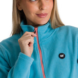 Polar Mujer Microfleece Full Zip Celeste CAT
