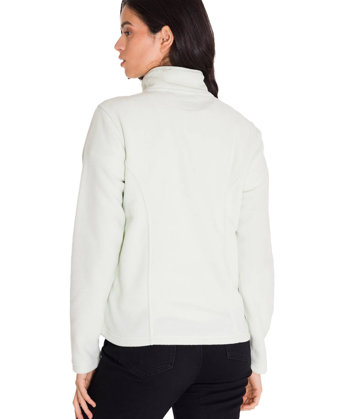 Polar Manga Larga Mujer W Microfleece Quarter Zip Pullover Oliva Claro Cat