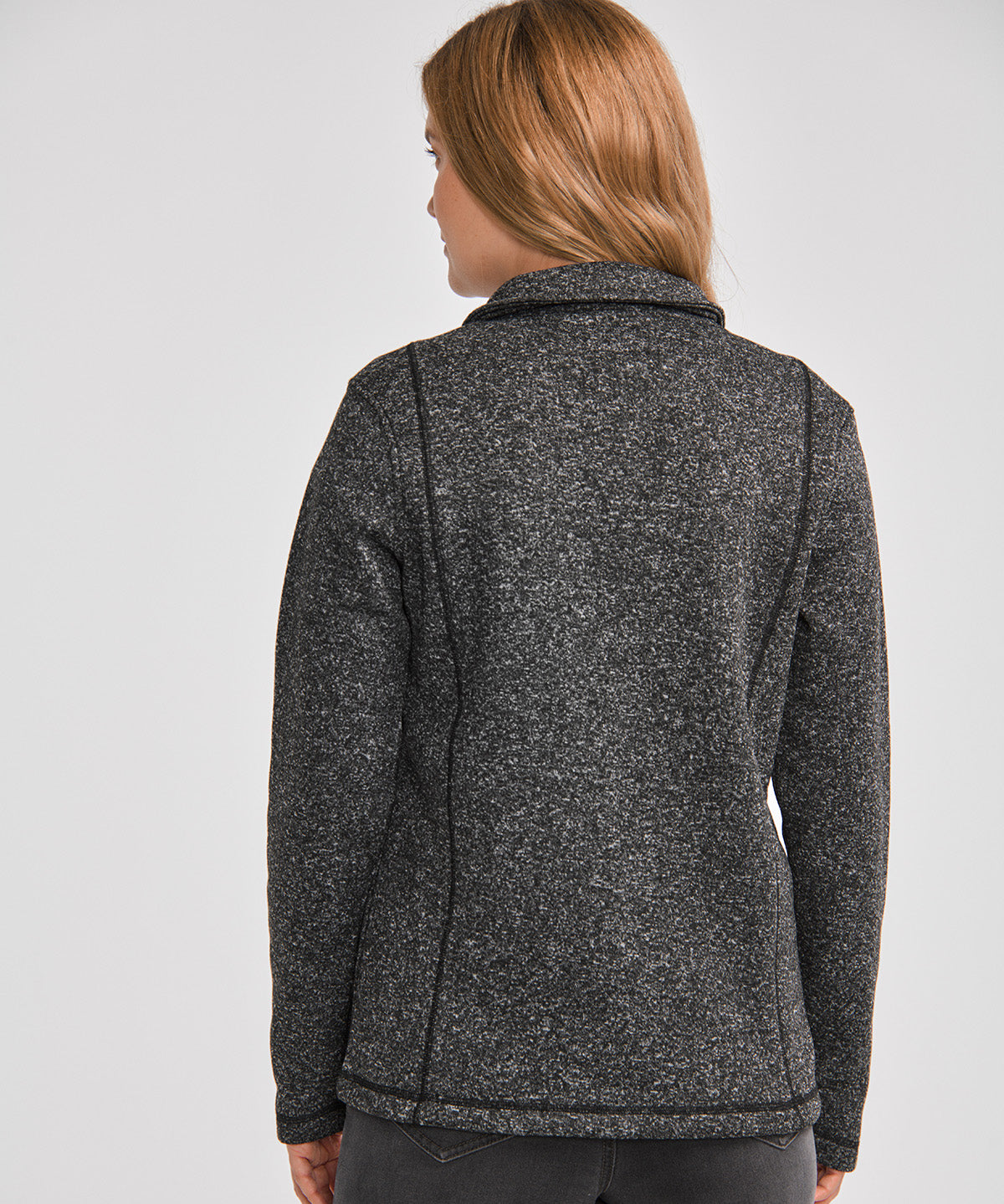 Polar Casual Mujer W SWEATER FLEECE FULL ZIP JACKET Gris CAT