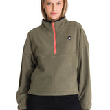 Polar Fleece Mujer Boxy Oversized Verde CAT