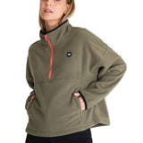 Polar Fleece Mujer Boxy Oversized Verde CAT