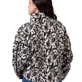 Polar Manga Larga Mujer RELAXED HALF ZIP Blanco y Negro Cat