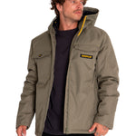 Chaqueta Casual Hombre Heavyweight Insulated Hooded Work Jacket Verde Cat
