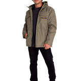 Chaqueta Casual Hombre Heavyweight Insulated Hooded Work Jacket Verde Cat
