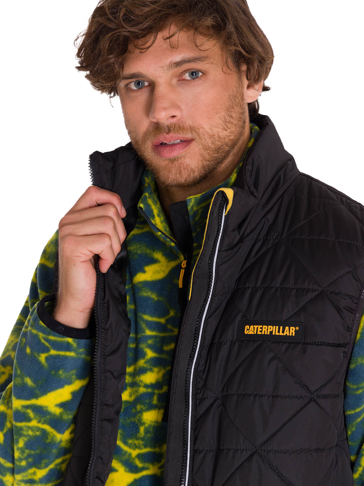 Chaqueta Sin Mangas Casual Hombre MEDIUMWEIGHT INSULATED TRIANGLE QUILTED VEST NEGRO CAT
