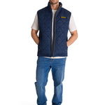 Chaqueta Sin manga Casual Hombre MEDIUMWEIGHT INSULATED TRIANGLE QUILTED VEST Azul CAT