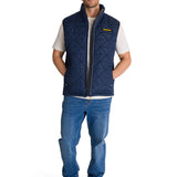 Chaqueta Sin manga Casual Hombre MEDIUMWEIGHT INSULATED TRIANGLE QUILTED VEST Azul CAT