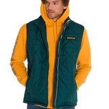 Parka Sin Mangas Hombre Mediumweight Insulated Triangle Quilted Verde Petróleo Cat
