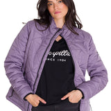 Parka Manga Larga Mujer W Mediumweight Insulated Triangle Quilted Lila Cat