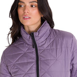 Parka Manga Larga Mujer W Mediumweight Insulated Triangle Quilted Lila Cat