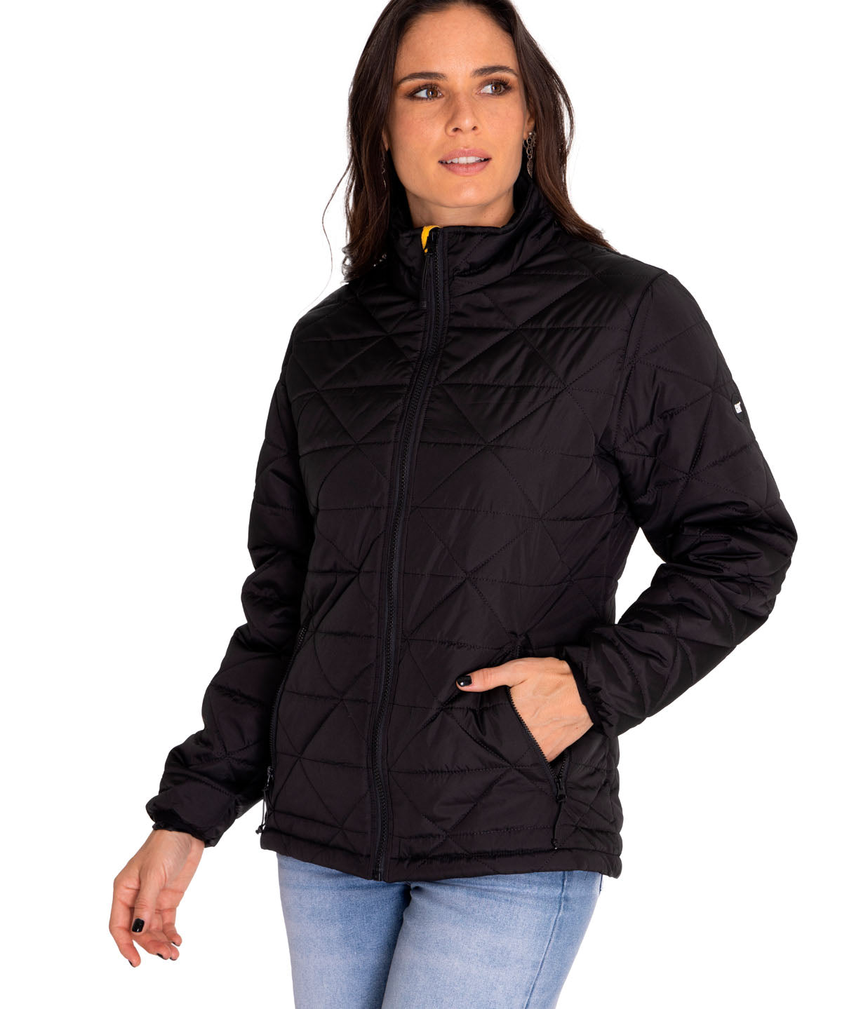 Chaqueta Casual Mujer W MEDIUMWEIGHT INSULATED TRIANGLE QUILTED JACKET NEGRO CAT