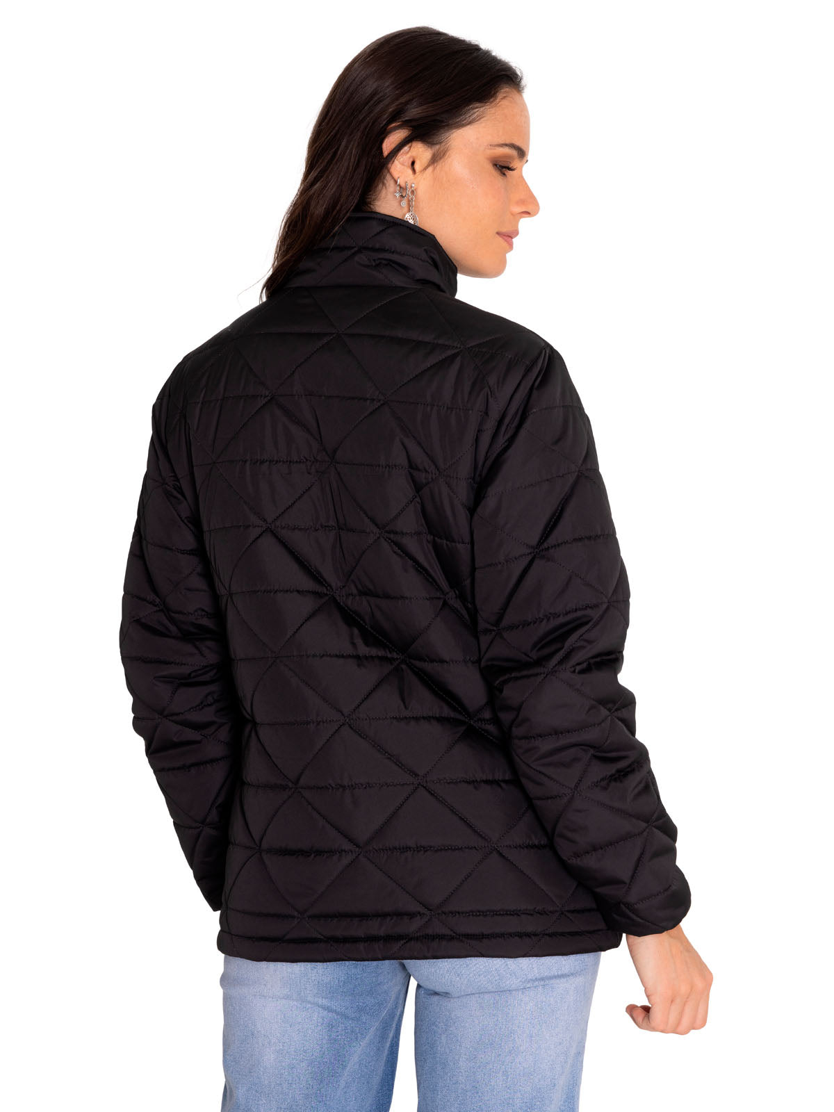 Chaqueta Casual Mujer W MEDIUMWEIGHT INSULATED TRIANGLE QUILTED JACKET NEGRO CAT