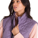Parka Sin Mangas Mujer W Mediumweight Insulated Triangle Quilted Vest Lila Cat