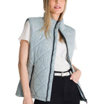 Chaqueta Sin Mangas Mujer Triangulo Acolchado Agua CAT