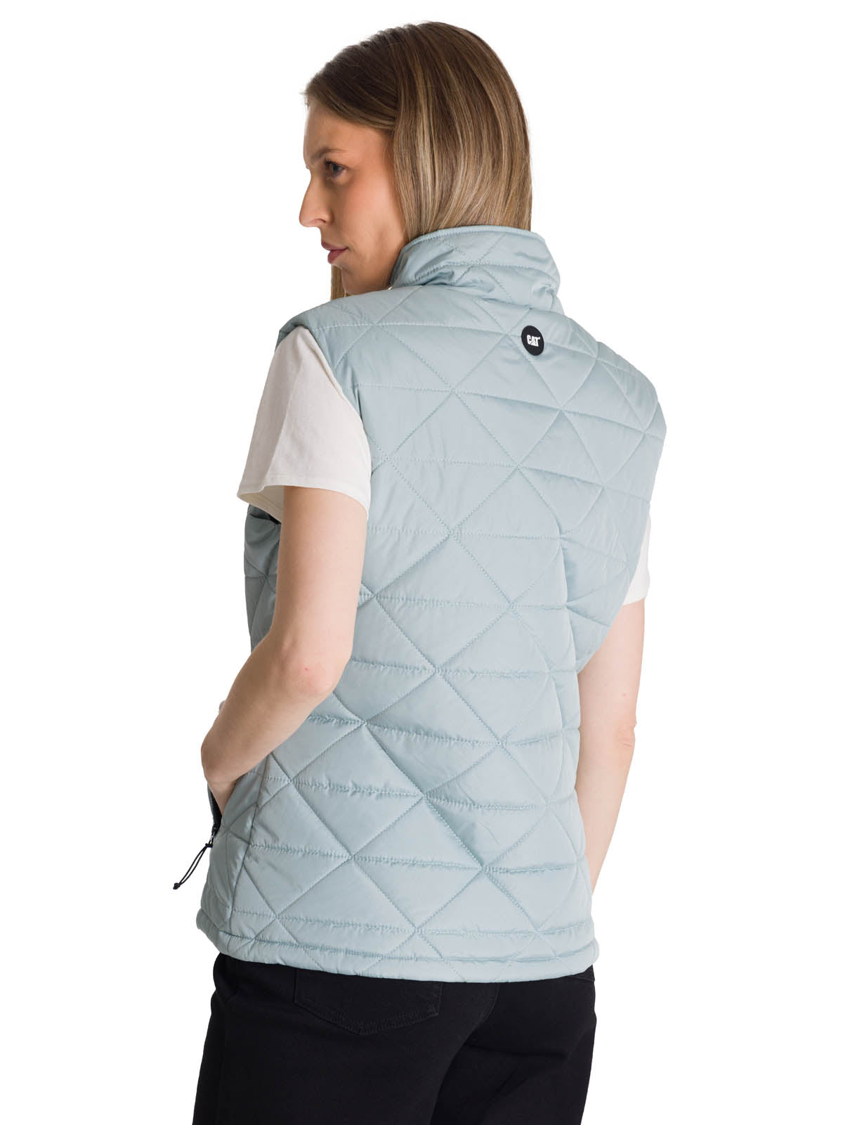 Chaqueta Sin Mangas Mujer Triangulo Acolchado Agua CAT
