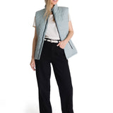 Chaqueta Sin Mangas Mujer Triangulo Acolchado Agua CAT