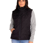 Chaqueta Sin Mangas Casual Mujer W MEDIUMWEIGHT INSULATED TRIANGLE QUILTED VEST NEGRO CAT
