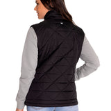 Chaqueta Sin Mangas Casual Mujer W MEDIUMWEIGHT INSULATED TRIANGLE QUILTED VEST NEGRO CAT