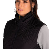 Chaqueta Sin Mangas Casual Mujer W MEDIUMWEIGHT INSULATED TRIANGLE QUILTED VEST NEGRO CAT