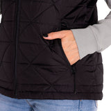 Chaqueta Sin Mangas Casual Mujer W MEDIUMWEIGHT INSULATED TRIANGLE QUILTED VEST NEGRO CAT