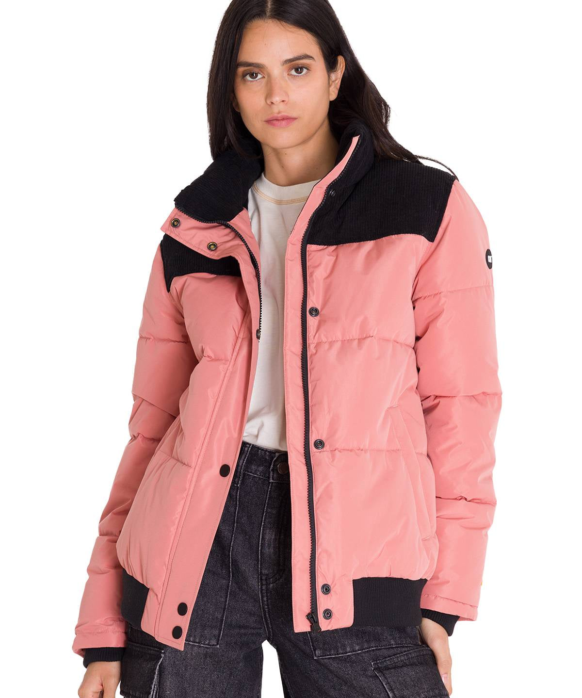 Parka Manga Larga Mujer W Heavyweight Insulated Puffer Coral Cat
