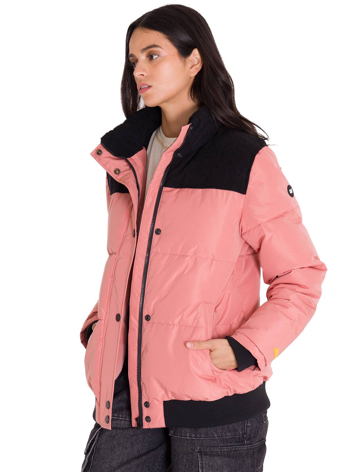 Parka Manga Larga Mujer W Heavyweight Insulated Puffer Coral Cat