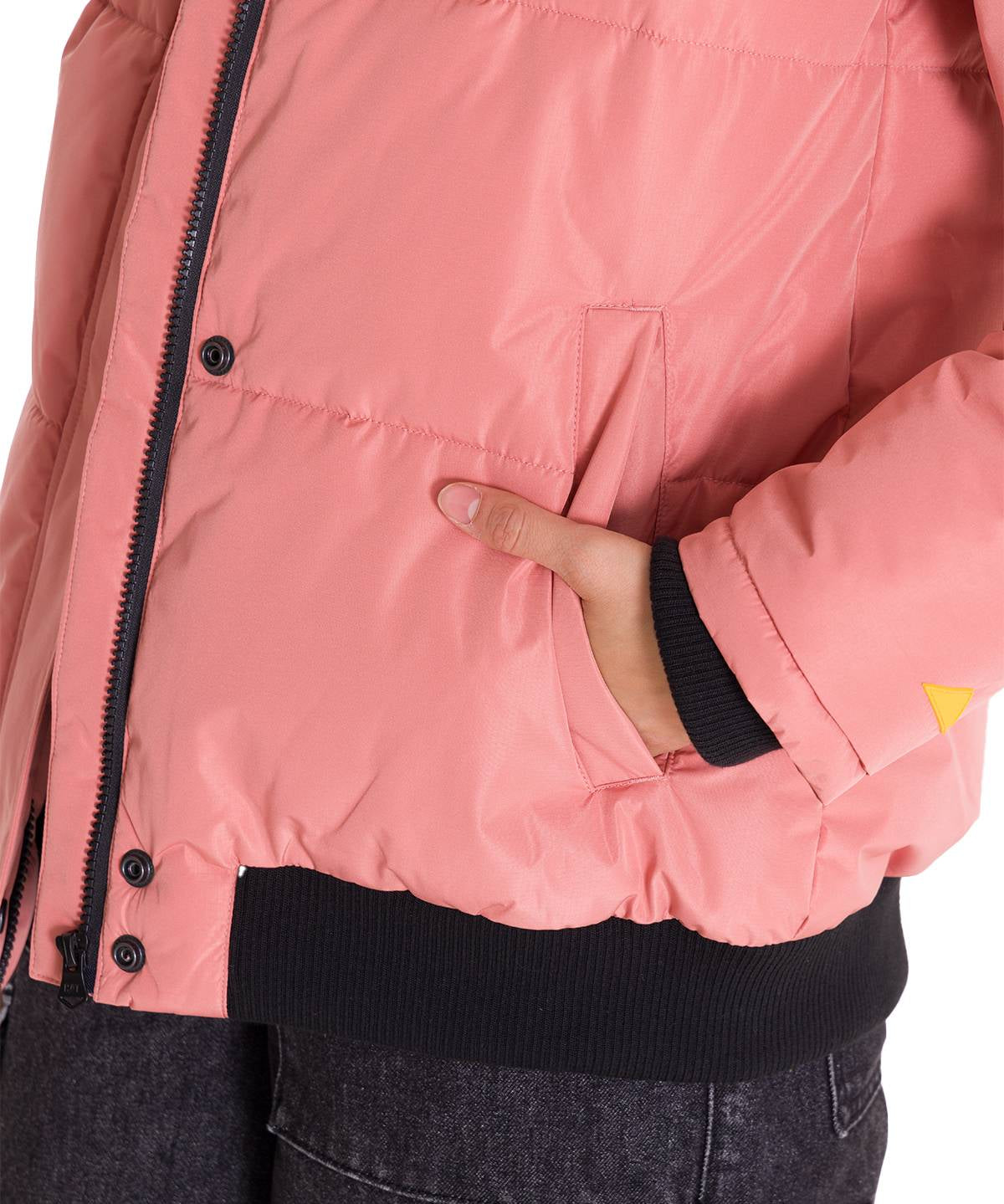 Parka Manga Larga Mujer W Heavyweight Insulated Puffer Coral Cat