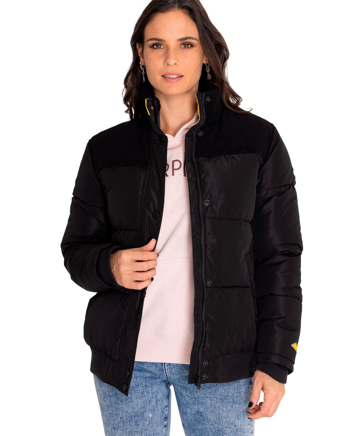Chaqueta Casual Mujer W Heavyweight Insulated Puffer Jacket Negro Cat