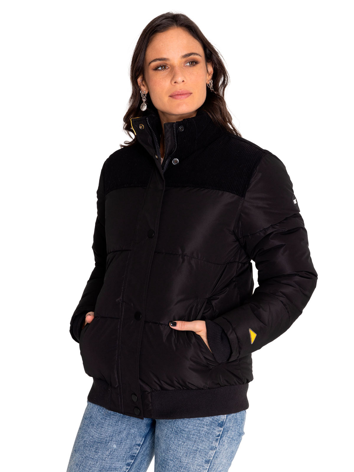 Chaqueta Casual Mujer W Heavyweight Insulated Puffer Jacket Negro Cat