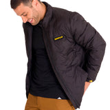 Parka Manga Larga Hombre Bonded Medium Weight Insulated Negra Cat