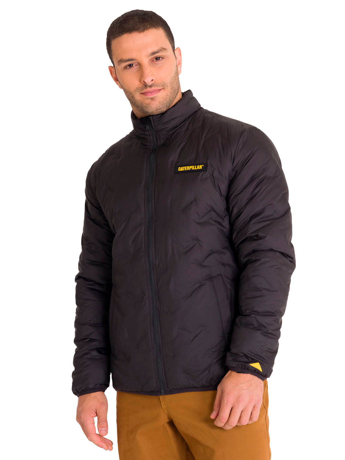 Parka Manga Larga Hombre Bonded Medium Weight Insulated Negra Cat