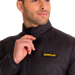 Parka Manga Larga Hombre Bonded Medium Weight Insulated Negra Cat