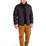Parka Manga Larga Hombre Bonded Medium Weight Insulated Negra Cat