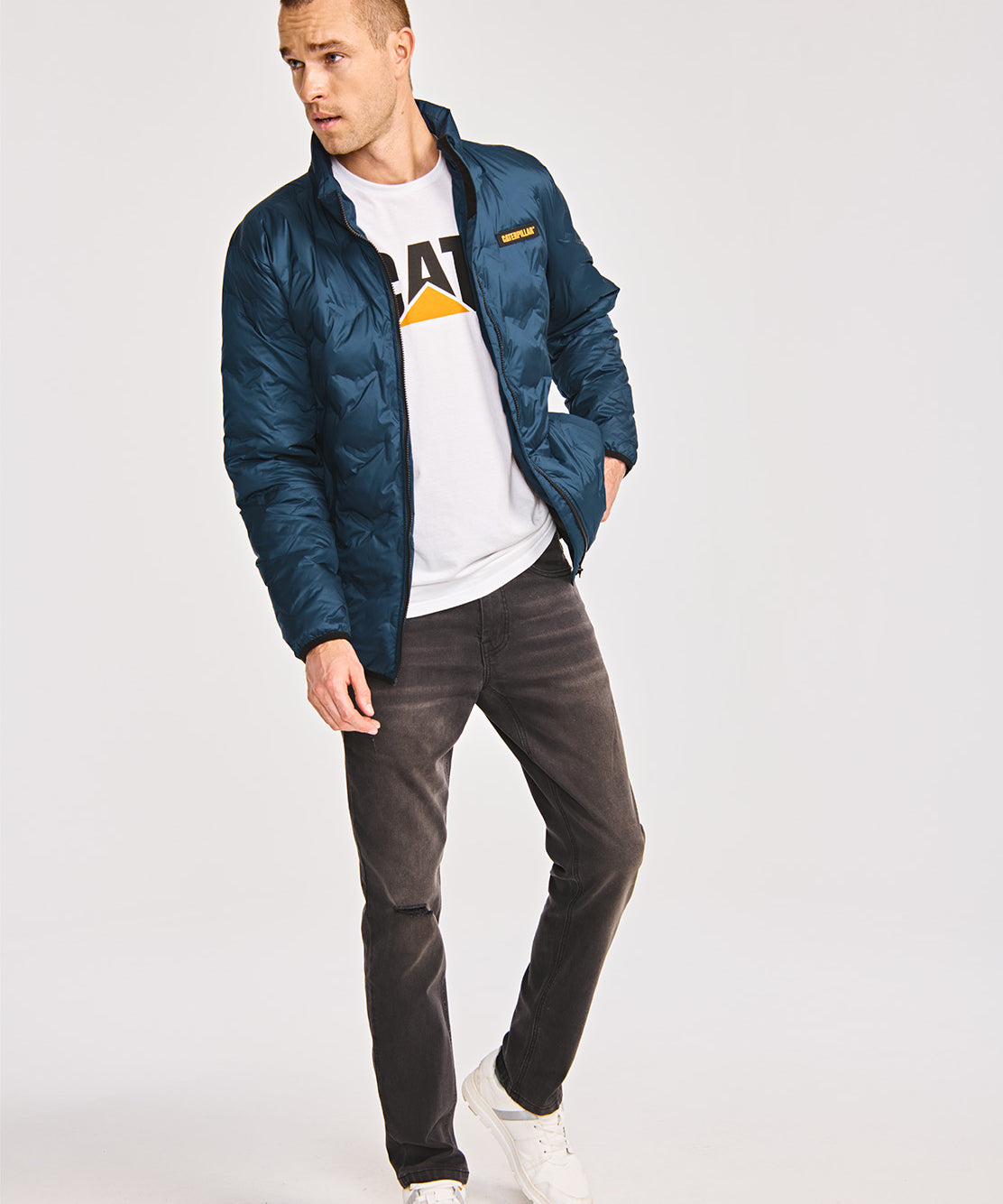 Chaqueta Casual Hombre BONDED MEDIUM WEIGHT INSULATED JACKET Azul CAT