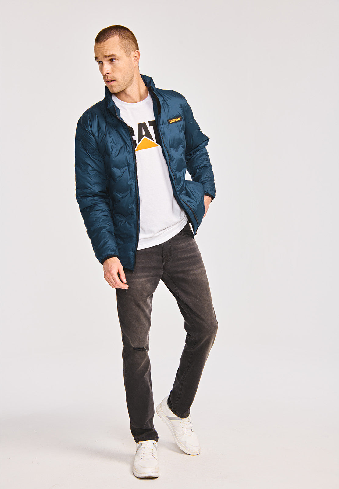 Chaqueta Casual Hombre BONDED MEDIUM WEIGHT INSULATED JACKET Azul CAT