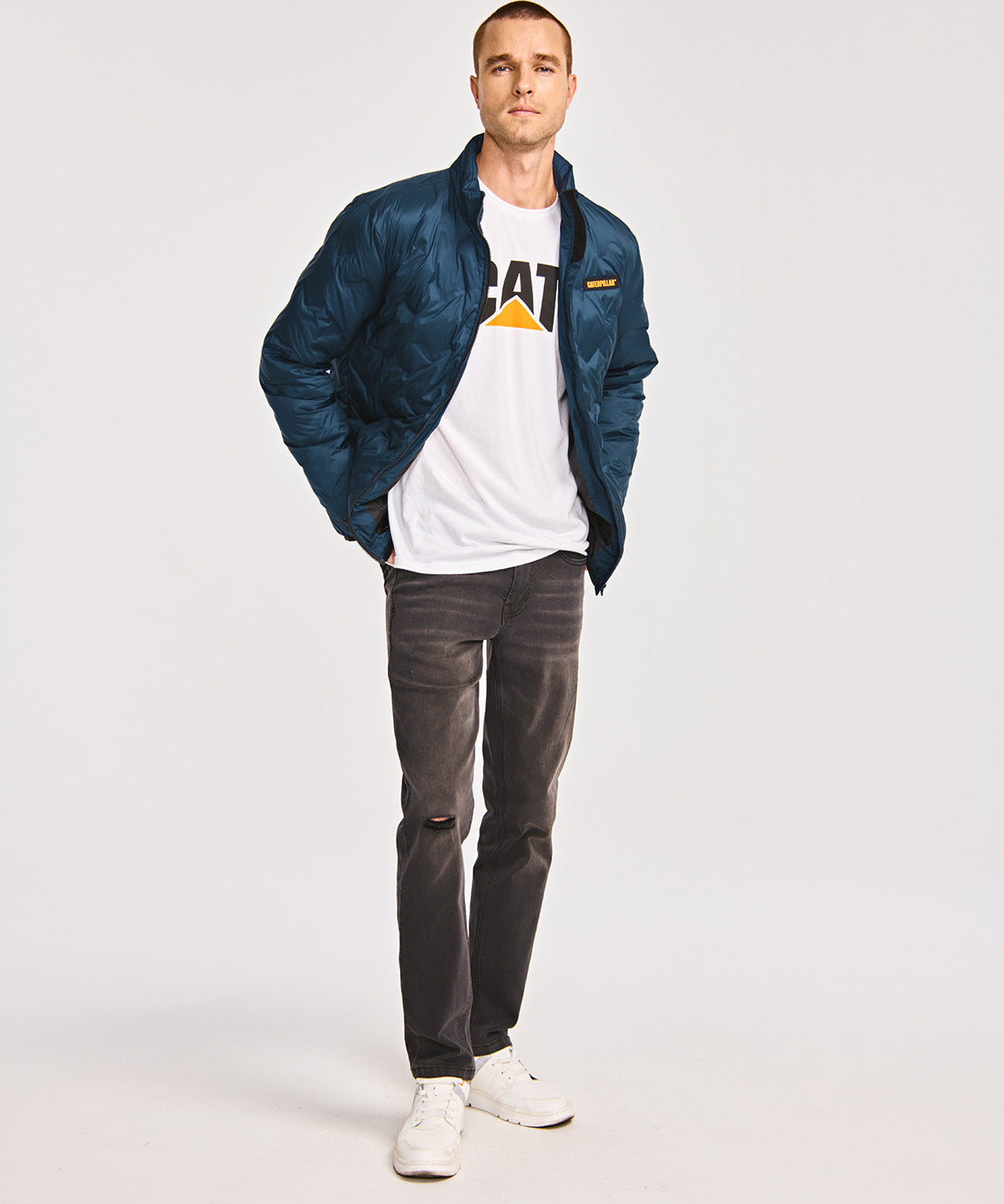 Chaqueta Casual Hombre BONDED MEDIUM WEIGHT INSULATED JACKET Azul CAT