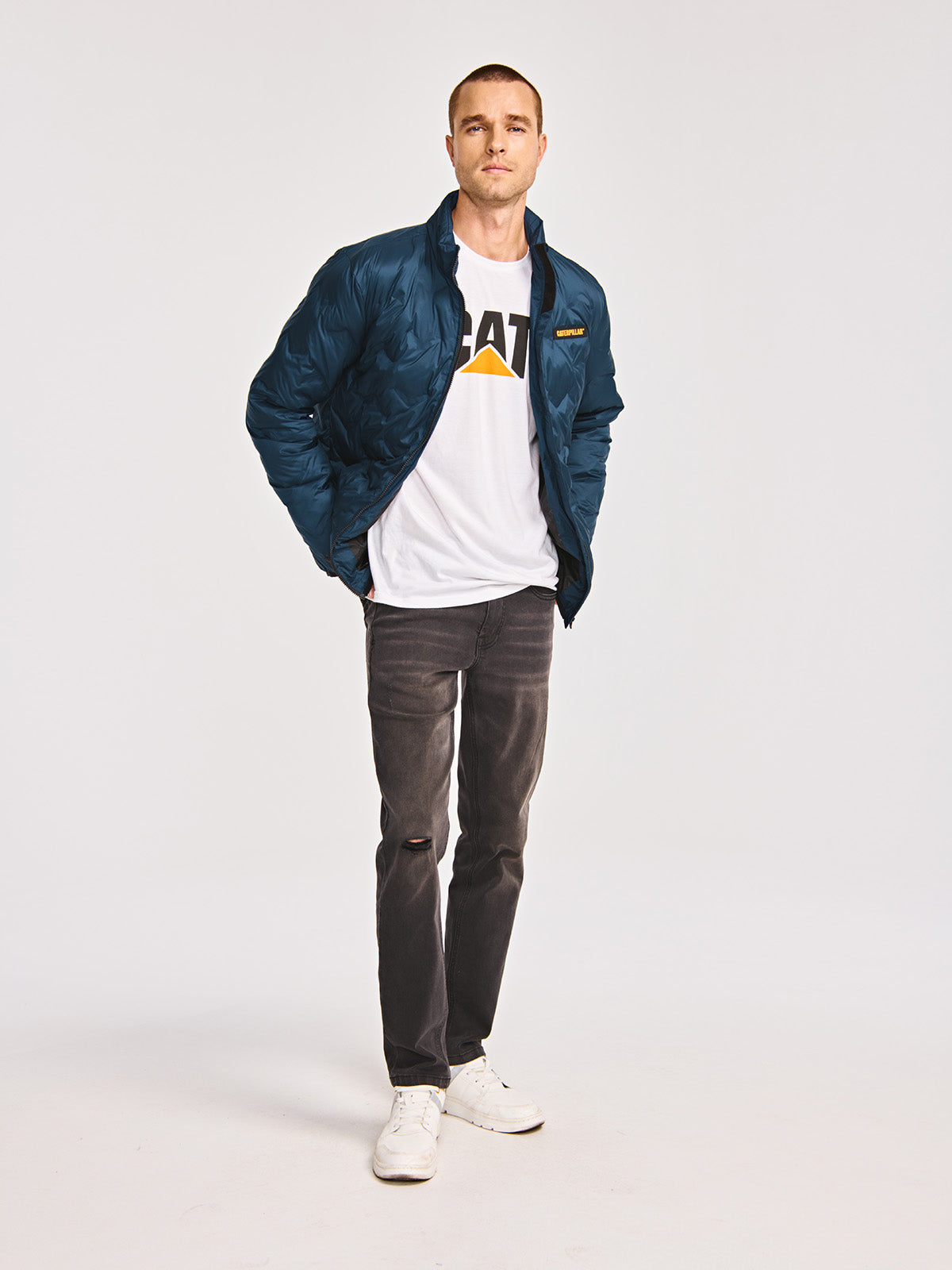 Chaqueta Casual Hombre BONDED MEDIUM WEIGHT INSULATED JACKET Azul CAT