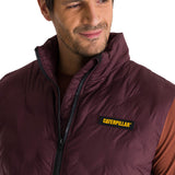 Chaqueta Sin Mangas Hombre Bonded Granate CAT
