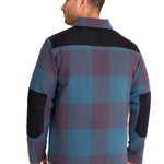 Chaqueta Manga Larga Hombre Flannel Snap Front Lightweight Insulated Petróleo Cat