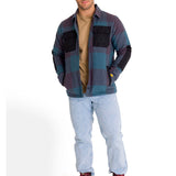Chaqueta Manga Larga Hombre Flannel Snap Front Lightweight Insulated Petróleo Cat