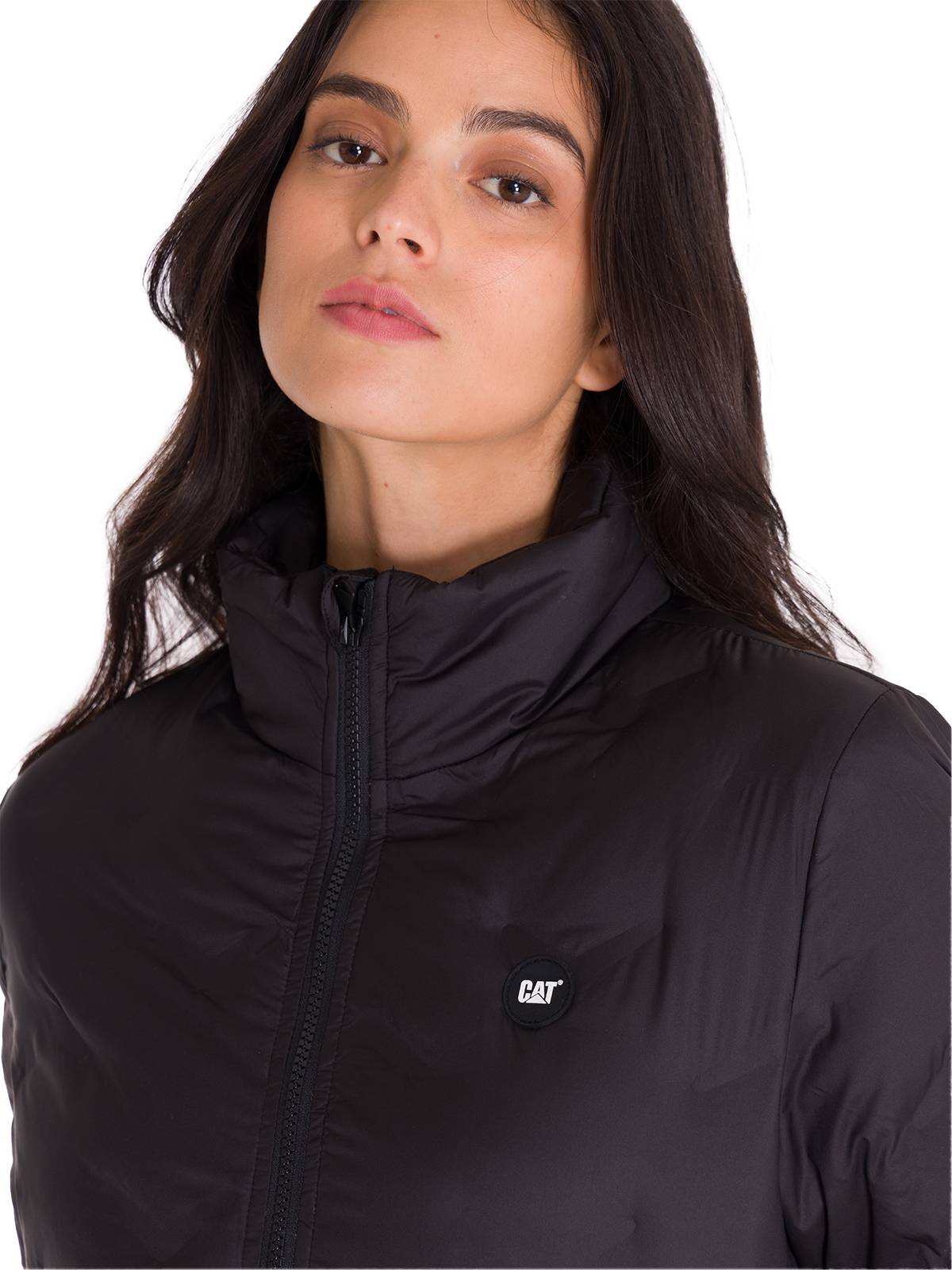 Parka Manga Larga Mujer W Bonded Medium Weight Insulated Negra Cat