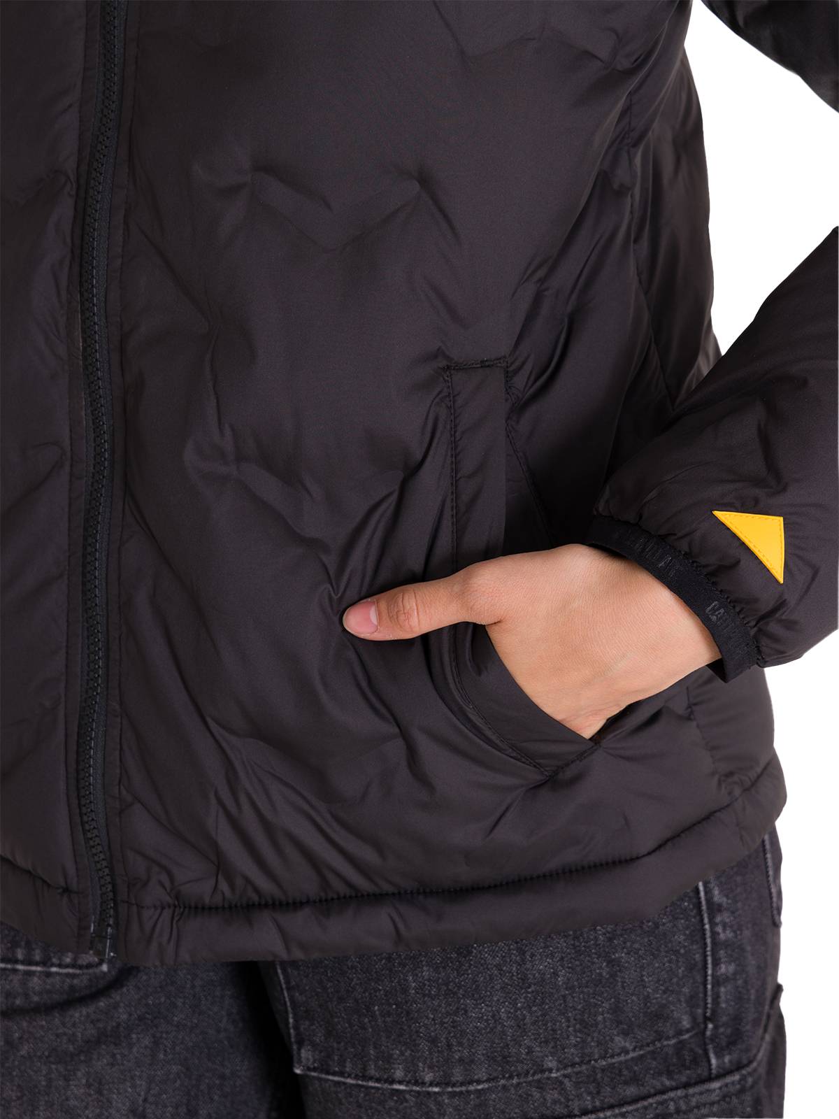 Parka Manga Larga Mujer W Bonded Medium Weight Insulated Negra Cat