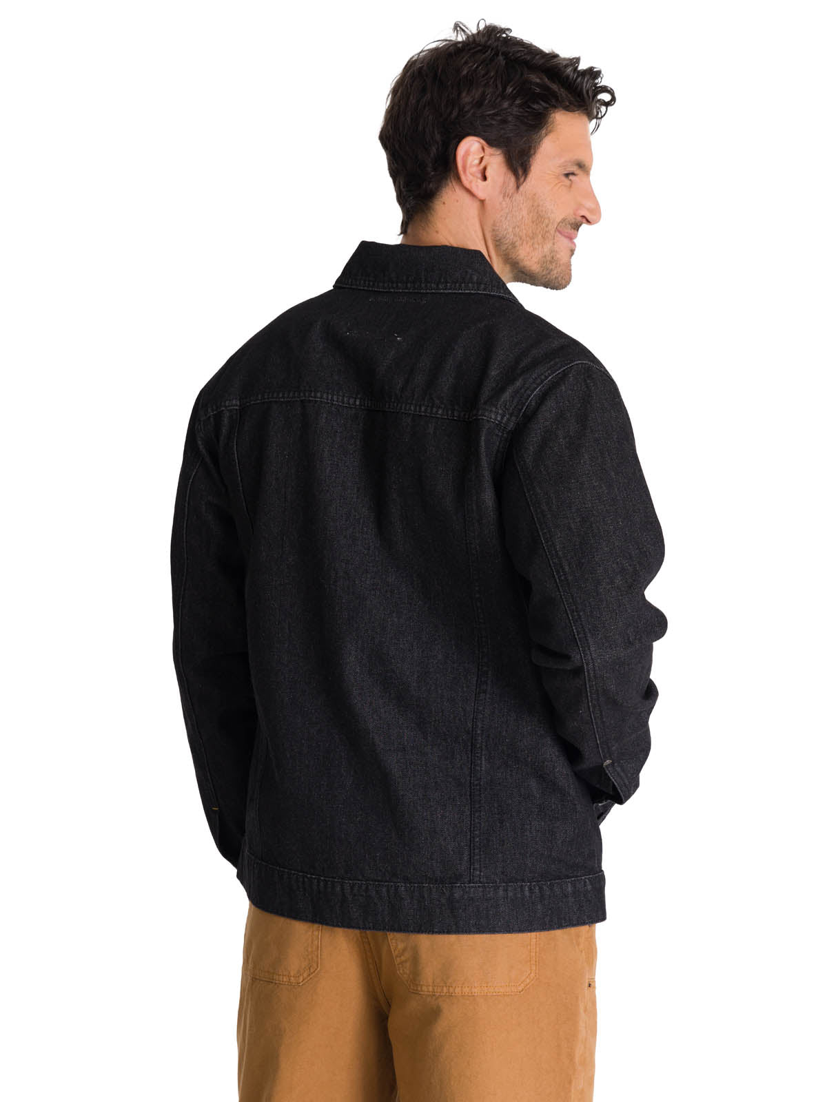 Chaqueta de Jeans Hombre Denim Work Negro CAT