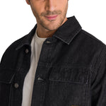 Chaqueta de Jeans Hombre Denim Work Negro CAT