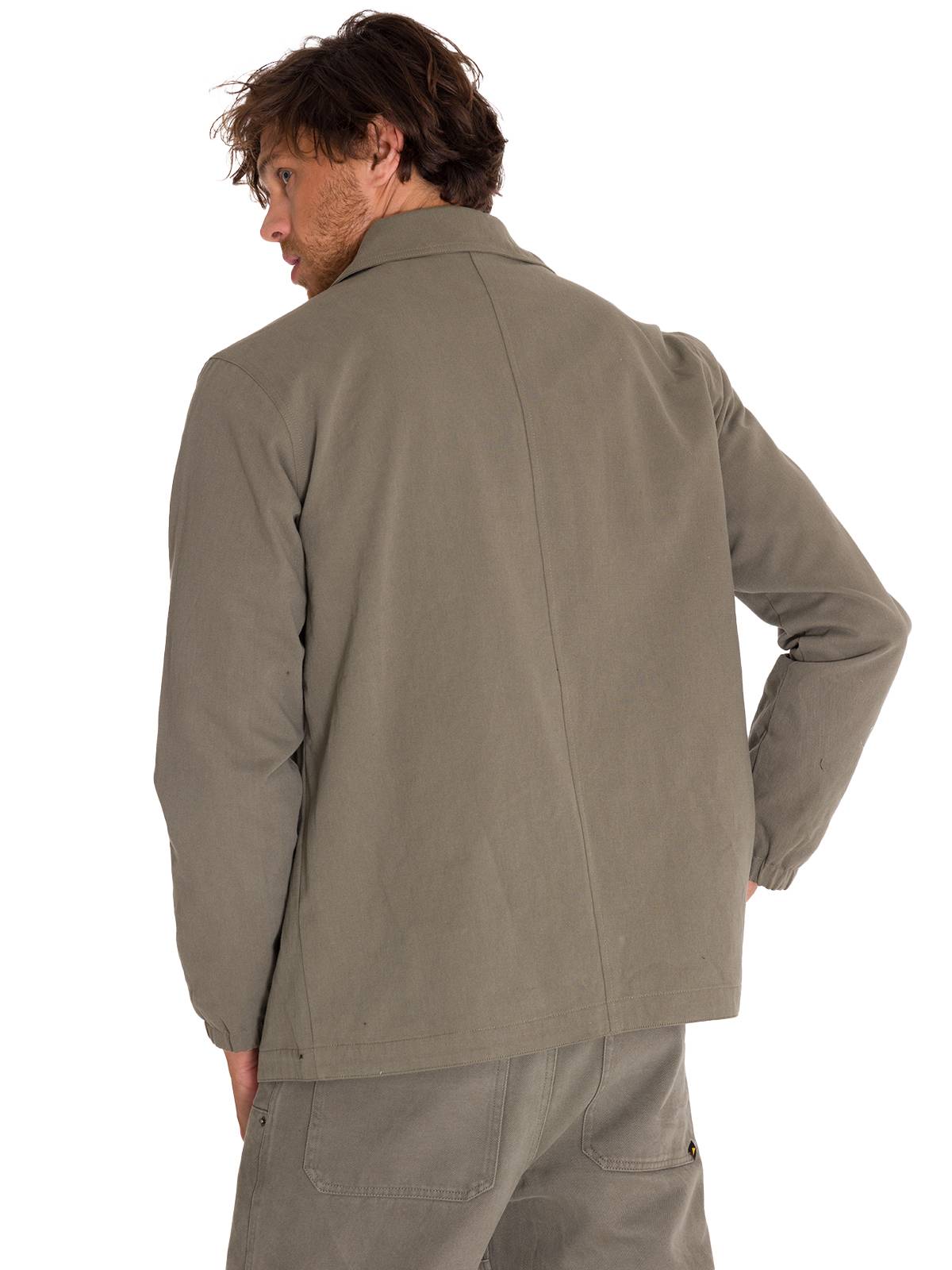 Chaqueta Manga Larga Hombre SNAP FRONT COACH Oliva Cat