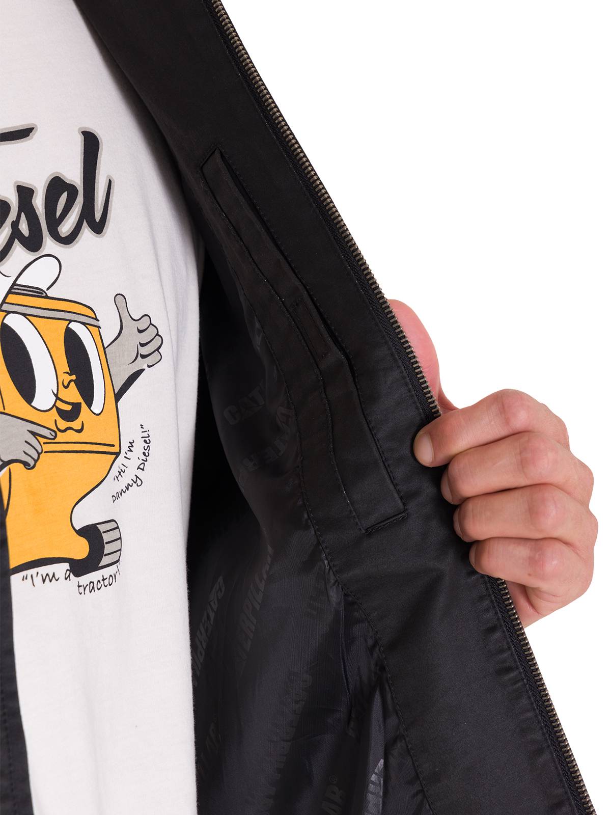 Chaqueta Manga Larga Hombre WAXED CHORE Negra Cat