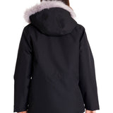 Chaqueta Manga Larga Casual Mujer MEDIUMWEIGHT INSULATED FAUX FUR HOODED Negra Cat