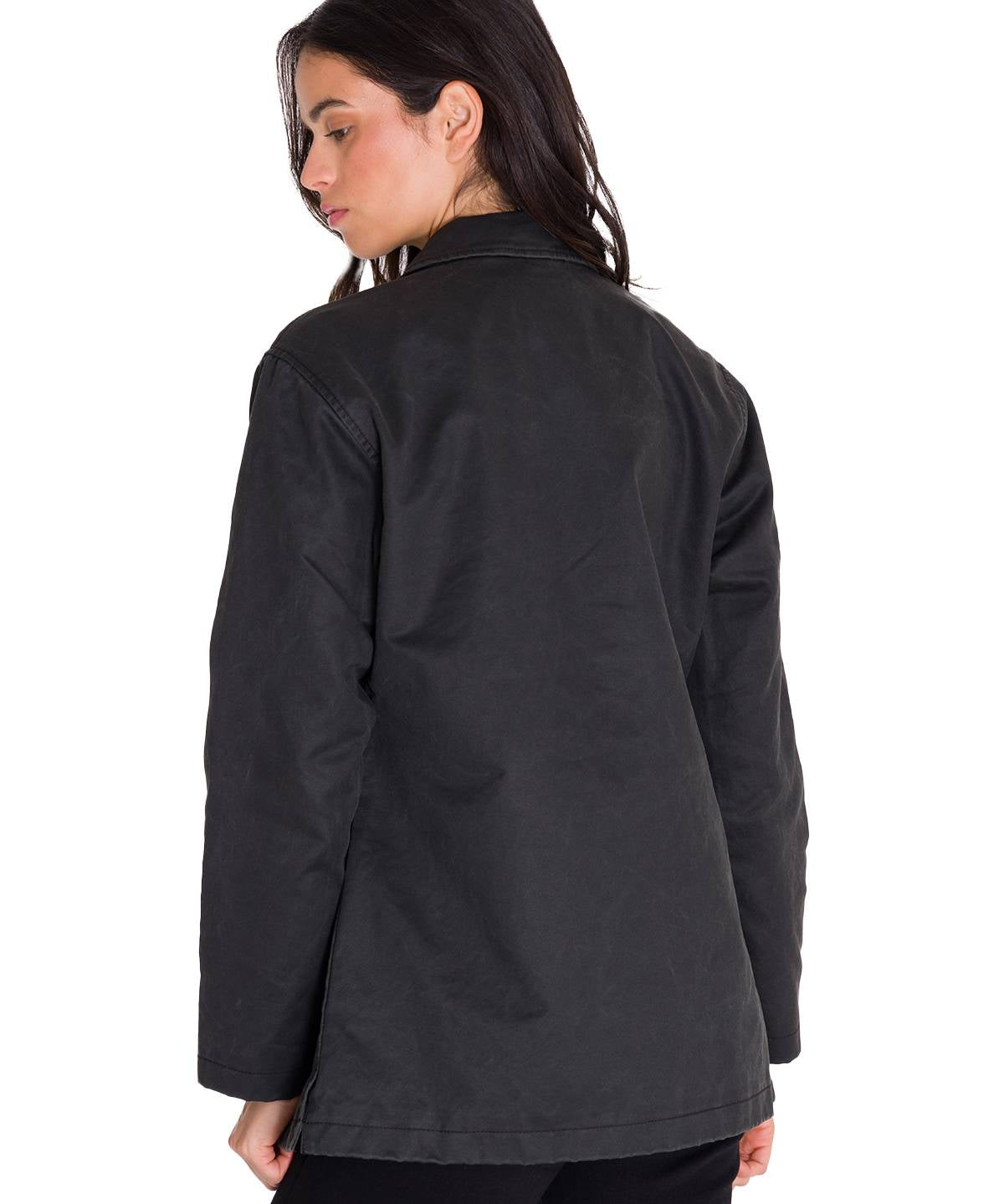 Blazer Manga Larga Mujer WAXED TWI RELAXED CHORE Negro Cat